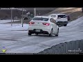 icy road madness compilation in 4k car u0026 truck jackknifes spins slides