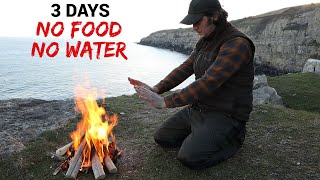SURVIVAL CHALLENGE: (3 days with NO FOOD NO WATER) Eat what I catch & Coastal Foraging