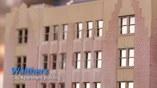 Model Railroad HO Scale Build - Walthers City Apartment Building