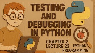 Testing and Debugging In python | Chapter 2 Lecture 22 | Python Programming | 1st year