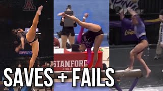 NCAA Gymnastics Saves and Fails 2022