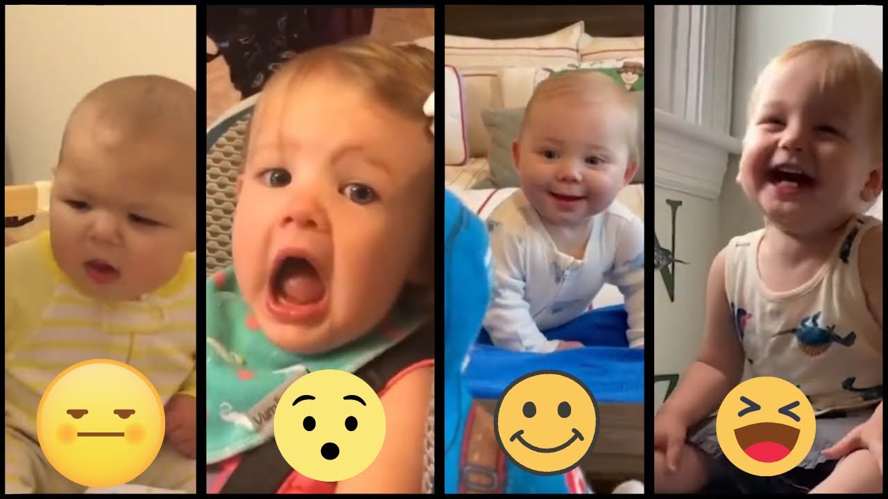 Cute Emotions Of Babies ️- Funny & Cute Babies Laughing Hysterically ...