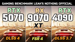 RX 9070XT FSR 4 VS RTX 5070 DLSS 4 VS RTX 4090 DLSS 3 VS RTX 5090 DLSS 4 VS FSR 4 9070 XT  LEAKS