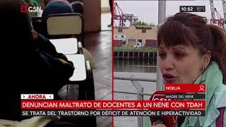 Denuncian maltrato de docentes a un nene con TDAH