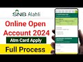 Snb bank online account opening | alahli bank account kaise open kare | Snb account atm card 2024