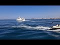 departure of passenger ship lara in zadar croatia 3.7.2023 jadrolinija ship jadrolinija