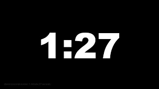 1 minute 27 seconds [87 secs] clock timer countdown || Alarm Focus