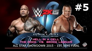 WWE 2K15 All Star Showdown 2015 - The Rock Vs Brock Lesnar (Round 2 Match 1)