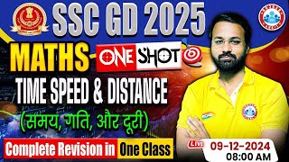 SSC GD Maths | SSC GD 2025 | Time, Speed & Distance Revision Class | Maths For SSC GD by Deepak Sir