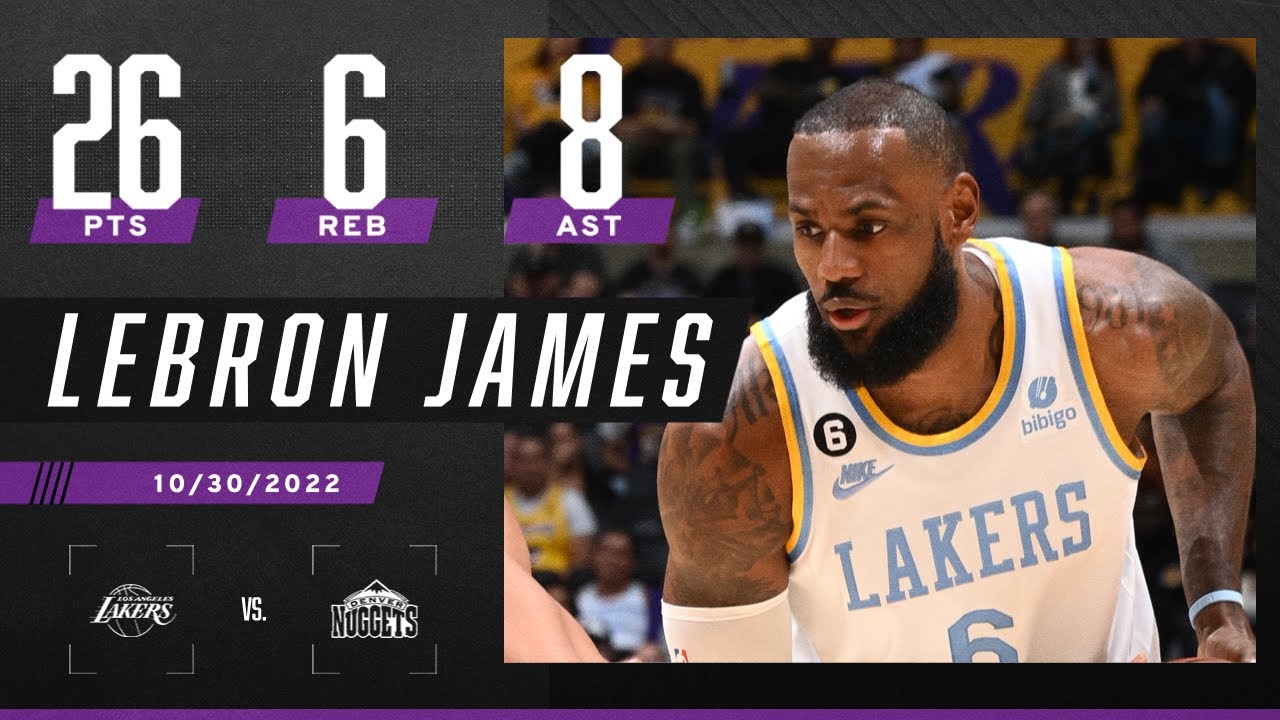 LeBron James' 26 PTS Leads Lakers To FIRST Win Of The Season 💥 - YouTube