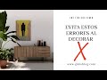 EVITA ESTOS ERRORES AL DECORAR | DECOTIPS