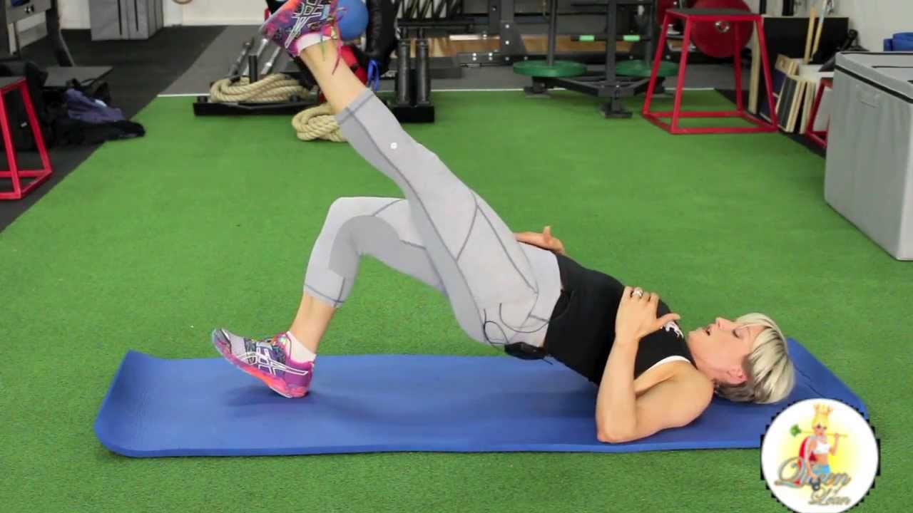 Single Leg Glute Bridge - YouTube