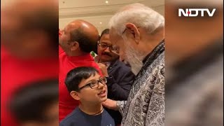 Watch: As Indian Boy Sang Patriotic Song, PM Modi Grooved With Him