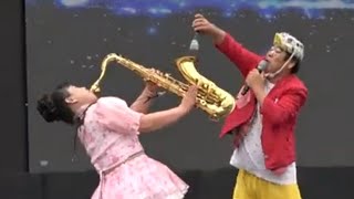 🎷보아품바 🤼‍♂️달봉이품바랑첫무대섹소폰연주(당신이좋아)🎷