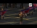 north korean army band perform in red square