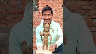 Mahabali 💪 Hanuman Ji Ki Murti Banaya 🥰#vlog #minivlog