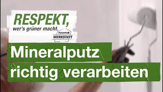 Mineralputz richtig verarbeiten | toom Werkstatt