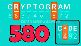 CRYPTOGRAM 580