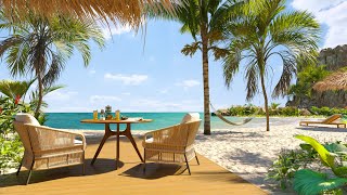 Maldives Seaside Ambience with Relaxing Jazz Music and Sea Waves Sounds for Work, Study and Relax
