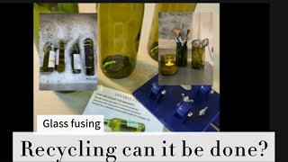 Recycling Glass part 1  #glassfusing #recylingideas #diy