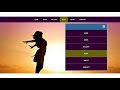 Responsive Navigation Bar and menus with HTML, CSS and JQuery