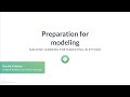 Python Tutorial: Preparation for modeling