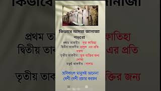 কিভাবে আমরা জানাজা নামাজ পড়বো ll 🤲🤲 #shorts #islam #islamic #quran #allah #youtubeshorts