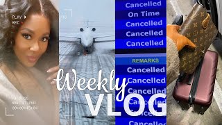 Airport Vlog | Alabama Snow Days + Airport Delays \u0026 Drama, We Stayed at Work For 3 Days!