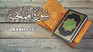 Live Tafsir of Surah Mumtahana Ayah 1-13 by Ustazah Najiha Hashmi www.arrahma.org