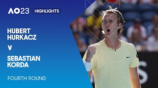 Hubert Hurkacz v Sebastian Korda Highlights | Australian Open 2023 Fourth Round