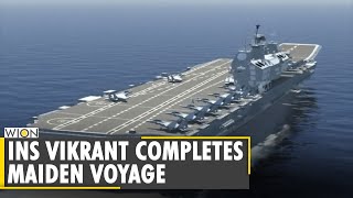 INS Vikrant returns to Kochi after 5-day trial | Indian navy | Defence | Aircraft carrier |WION News