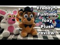 Freddy + Funtime foxy plush review! (Fnaf plush)