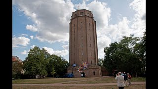 Wasserturm Halle Süd - imposantes Bauwerk der Moderne