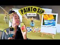 Paint & Sip (but with kids) | Art Vlog