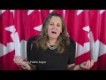 ottawa trying to balance spending with helping canadians freeland says