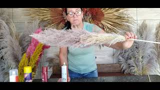 DIY- como pintar e fixar as plumas do capim dos pampas