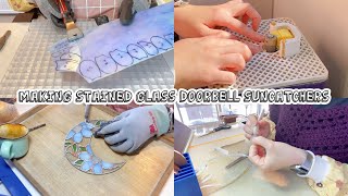 🌙 초승달 썬캐쳐 만들기 | 스테인드글라스 | 유리공예 | Making stained glass doorbell suncatchers