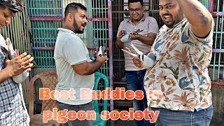 Super fun with pigeon buddies. Jahid, Medul, Khoka, Akash. DION, EURO, JACKPOT, GOED GRIJ watching💥