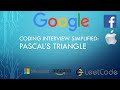 Coding Interview Tutorial 6: Pascal's Triangle [LeetCode]