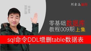 零基础数据库教程009期（上集） 常用数据类型和sql命令行创建删除table数据库表#编程创造城市#刘金玉