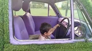 Achu at park...car driving