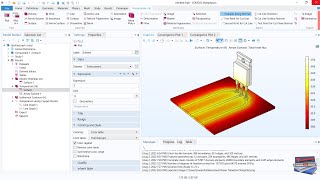 Heat Power Transistor (COMSOL Multiphysics)