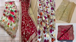 New dupatta design 2025/Dupatta designing ideas/Bridal dupatta designs/Dupatta corner designs