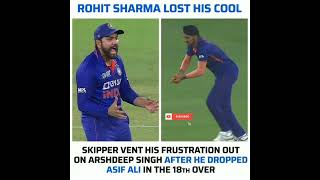 arshdeep catch drop | rohit sharma angry on arshdeep singh #indvspak match #asiacup2022#viral#shorts
