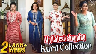 My Latest Shopping - Kurti Collections | Meesho Kurti Haul | Sujitha Vlog | Kathakelu Kathakelu