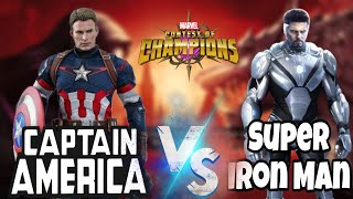 Captain America vs Super Iron Man Fight Marvel Contest of Champions