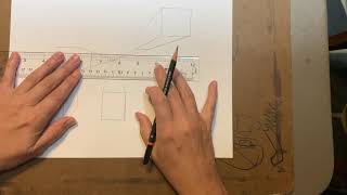 Drawing Boxes in 1-point perspective