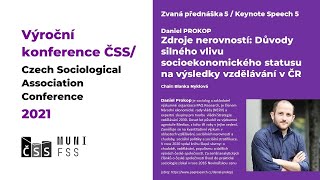 Konference ČSS: Daniel PROKOP: Zdroje nerovností