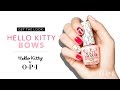 Hello Kitty by OPI - Hello Kitty Bows Nail Art Tutorial