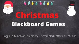 Blackboard Games for Christmas